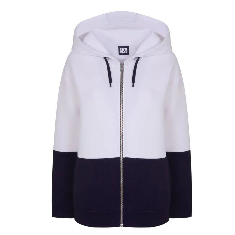 NWT Ivy Park Neoprene white and black sweatshirt Size M